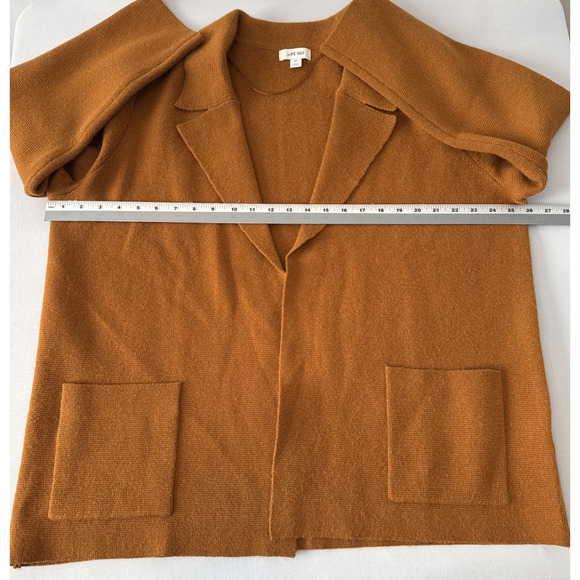 ON 34th Women’s XXL Boho Chic Rust Orange Knit Sweater Blazer Business Travel - Picture 8 of 12